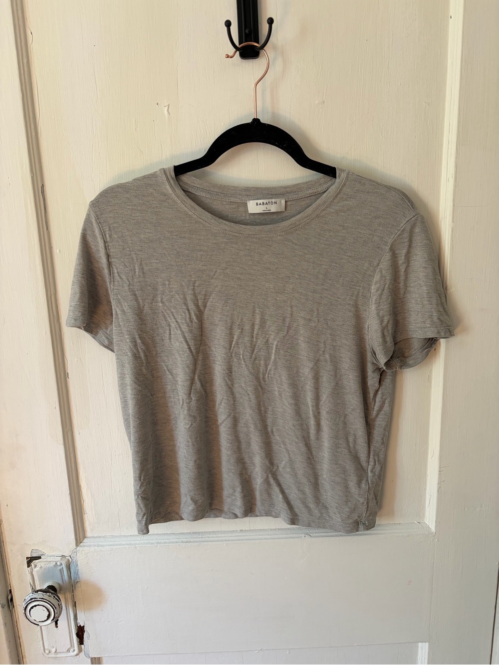 Babaton Heather Gray Short-Sleeve Crewneck Tee